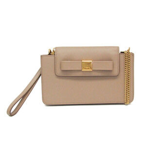 PRADA Cream Saffiano Shoulder Bag